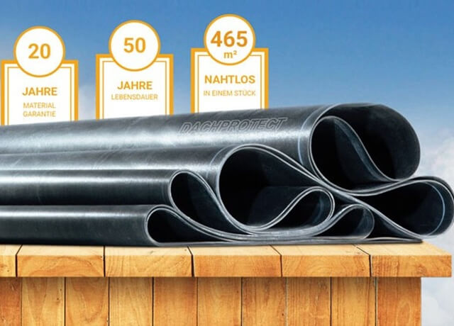 Neu im Sortiment: EPDM-Bahn Dachprotect