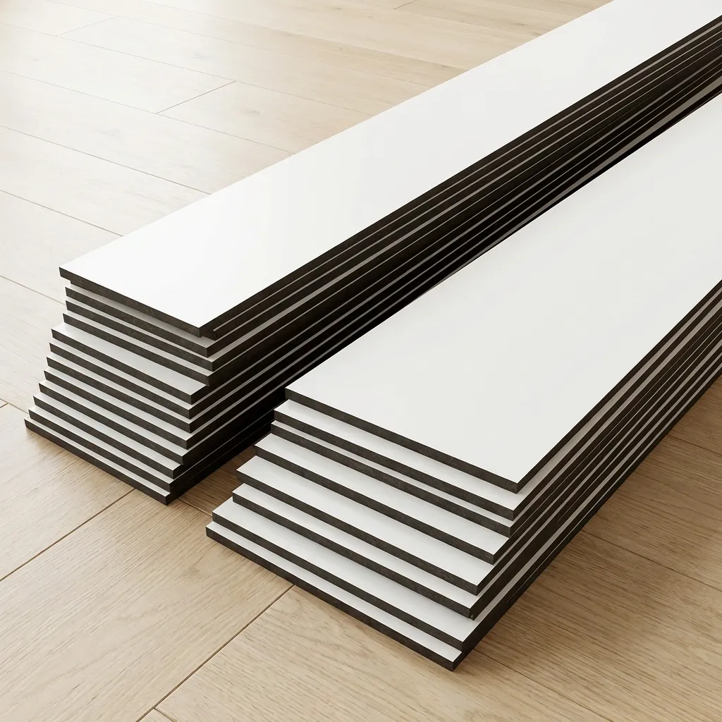 6mm Baukompaktplatten Streifen wei&szlig;