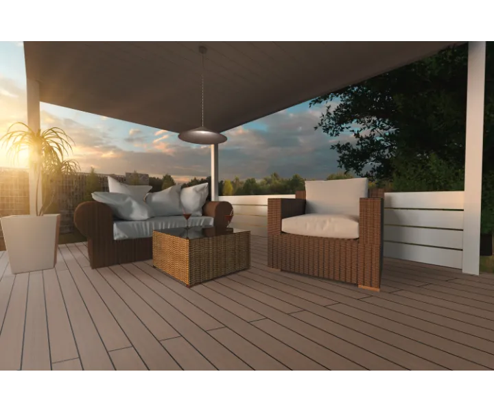 20x210mm Terrassendiele BPC Massivprofil